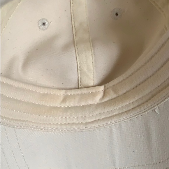 Off white colored destroyed hat - Picture 5 of 7